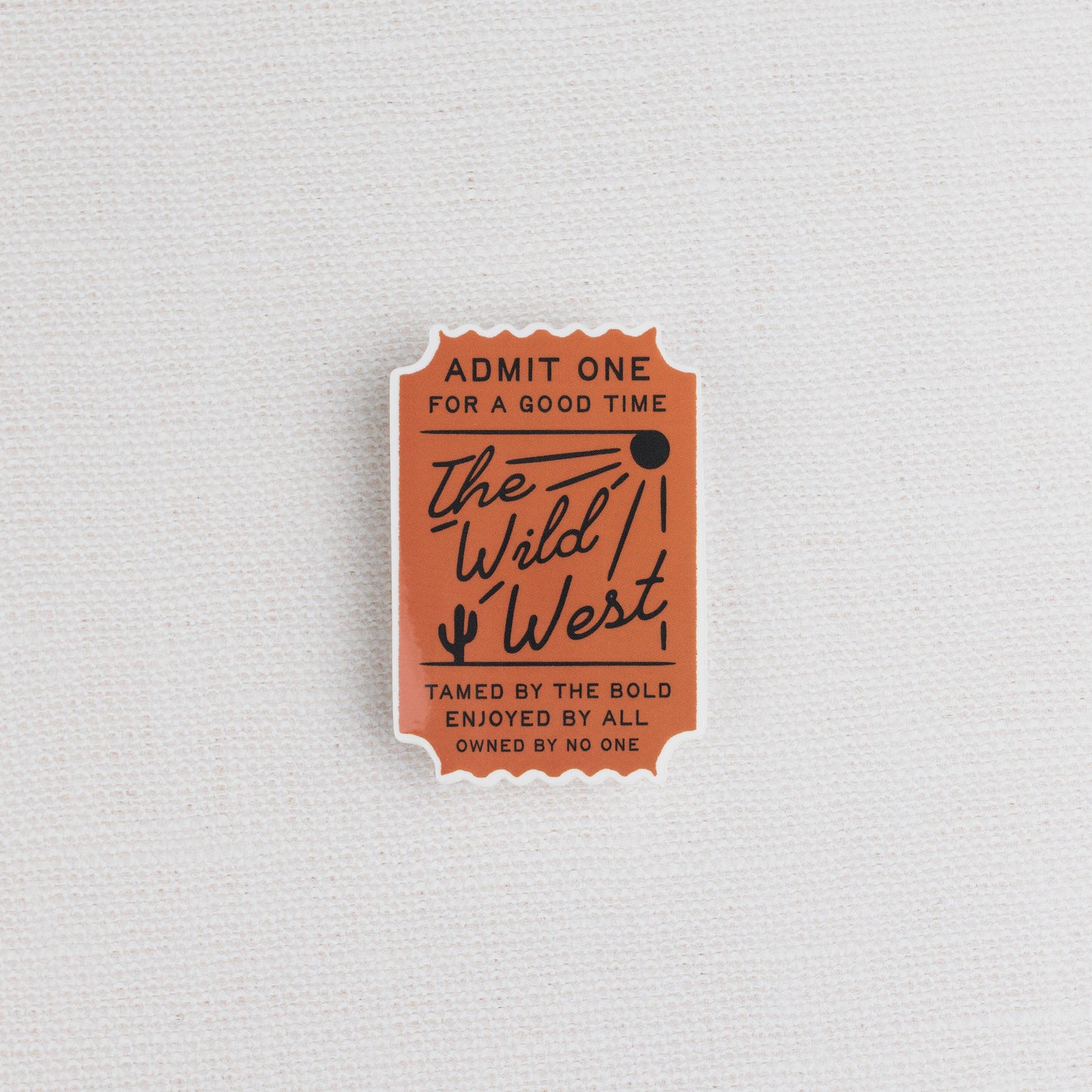 Ticket to the West Sticker