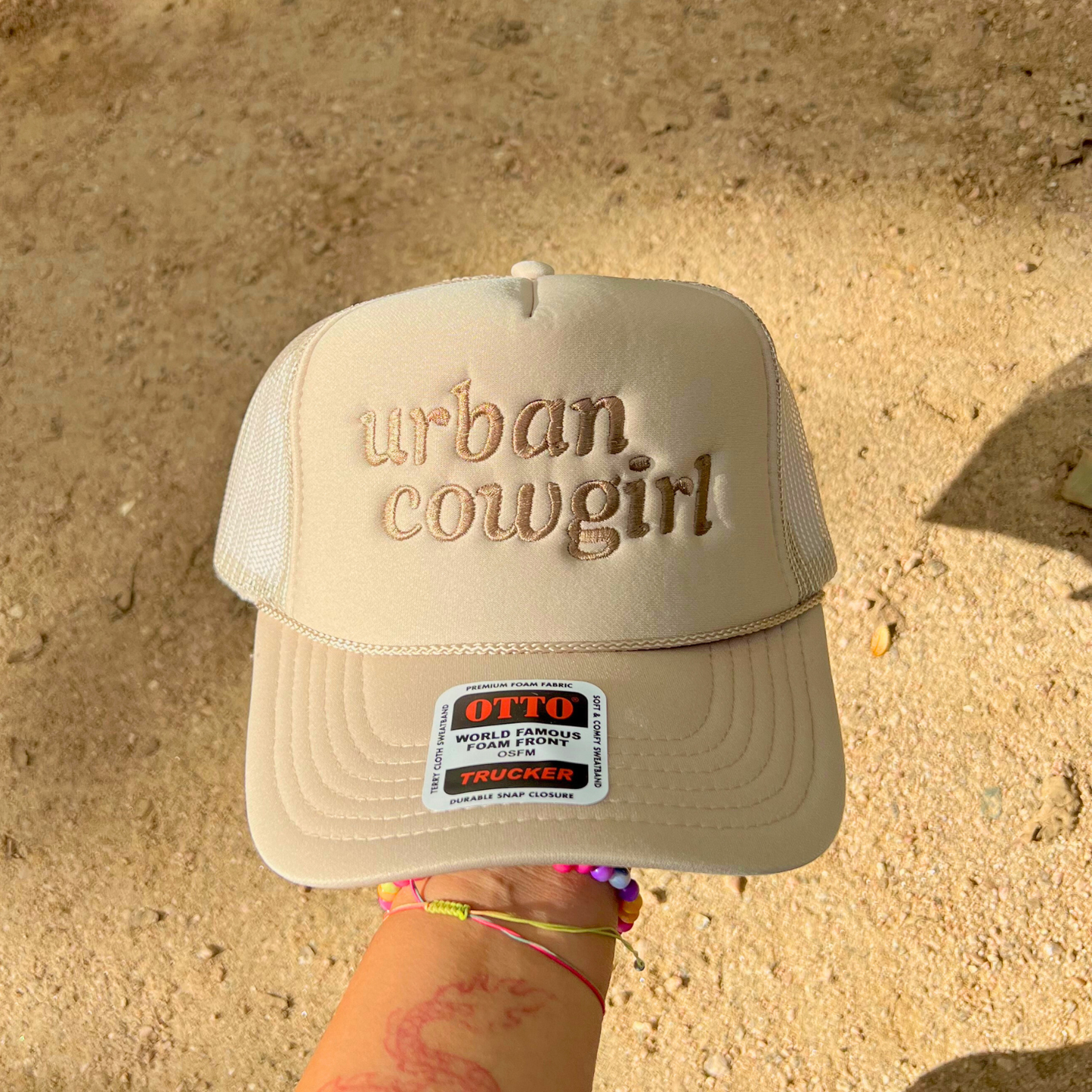 Urban Cowgirl Embroidered Foam Hat