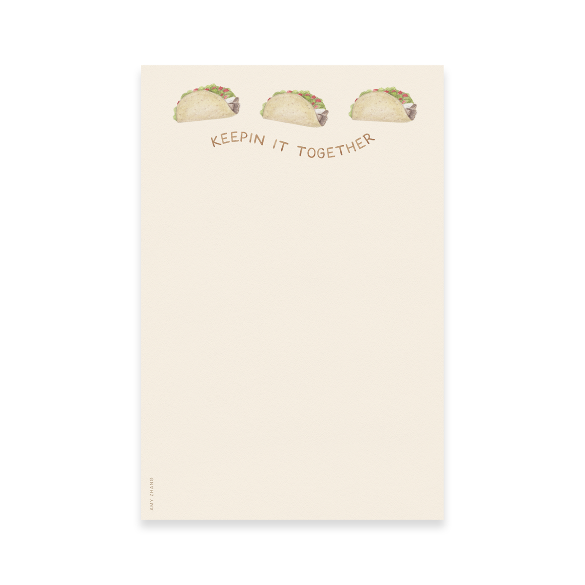 Notepad - Keepin' It Together — Food Pun Taco Lovers