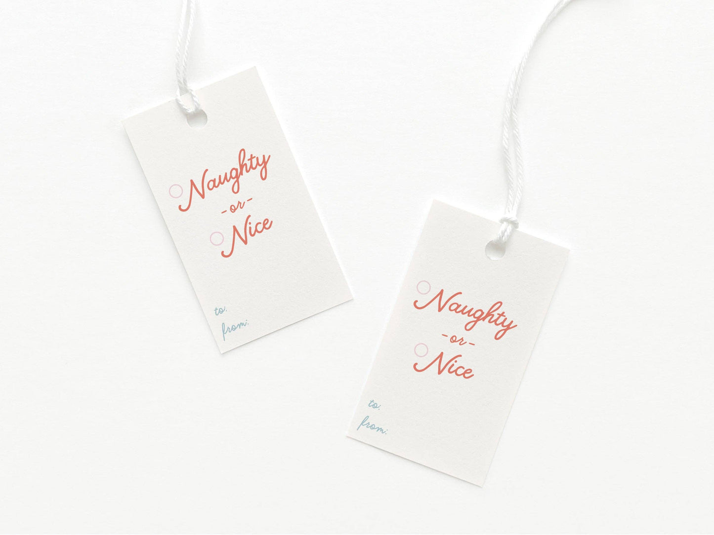 Naughty or Nice Gift Tag