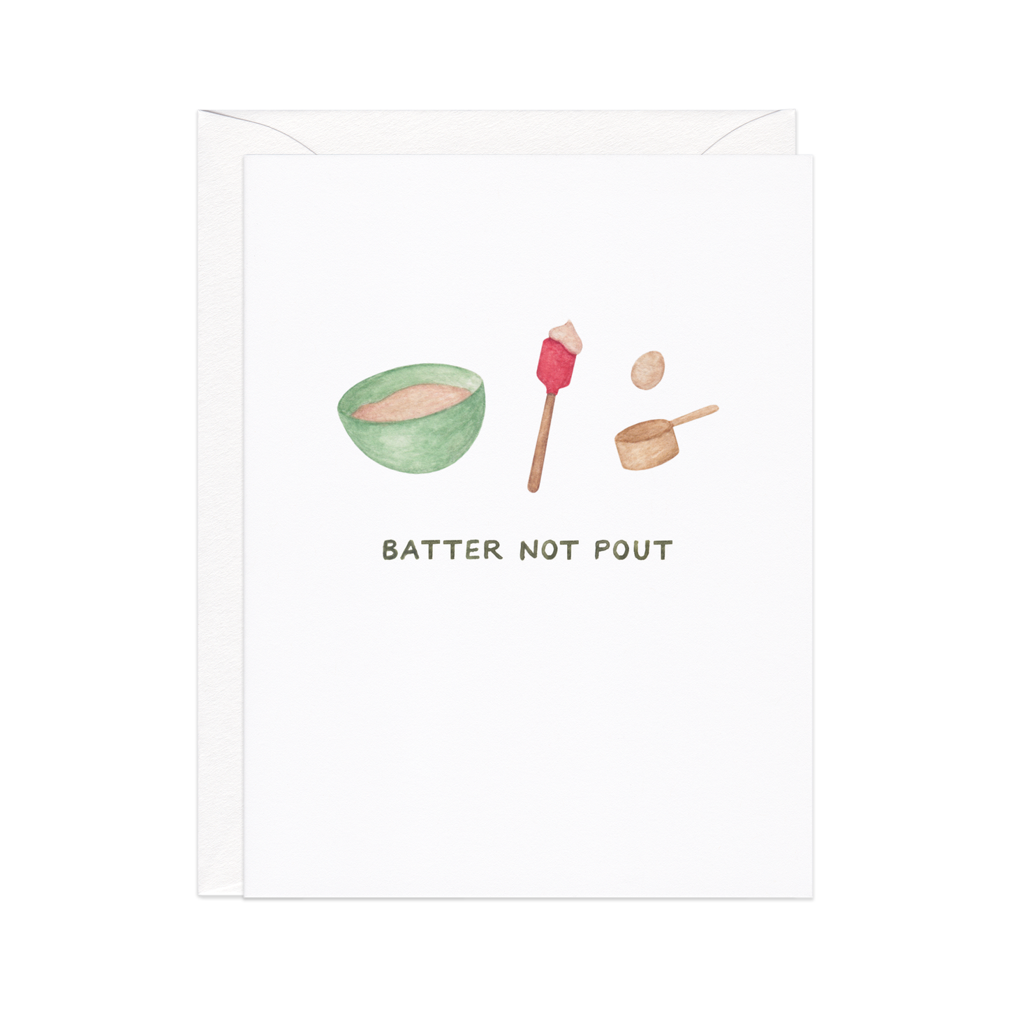 Batter Not Pout — Baking Pun Christmas Card