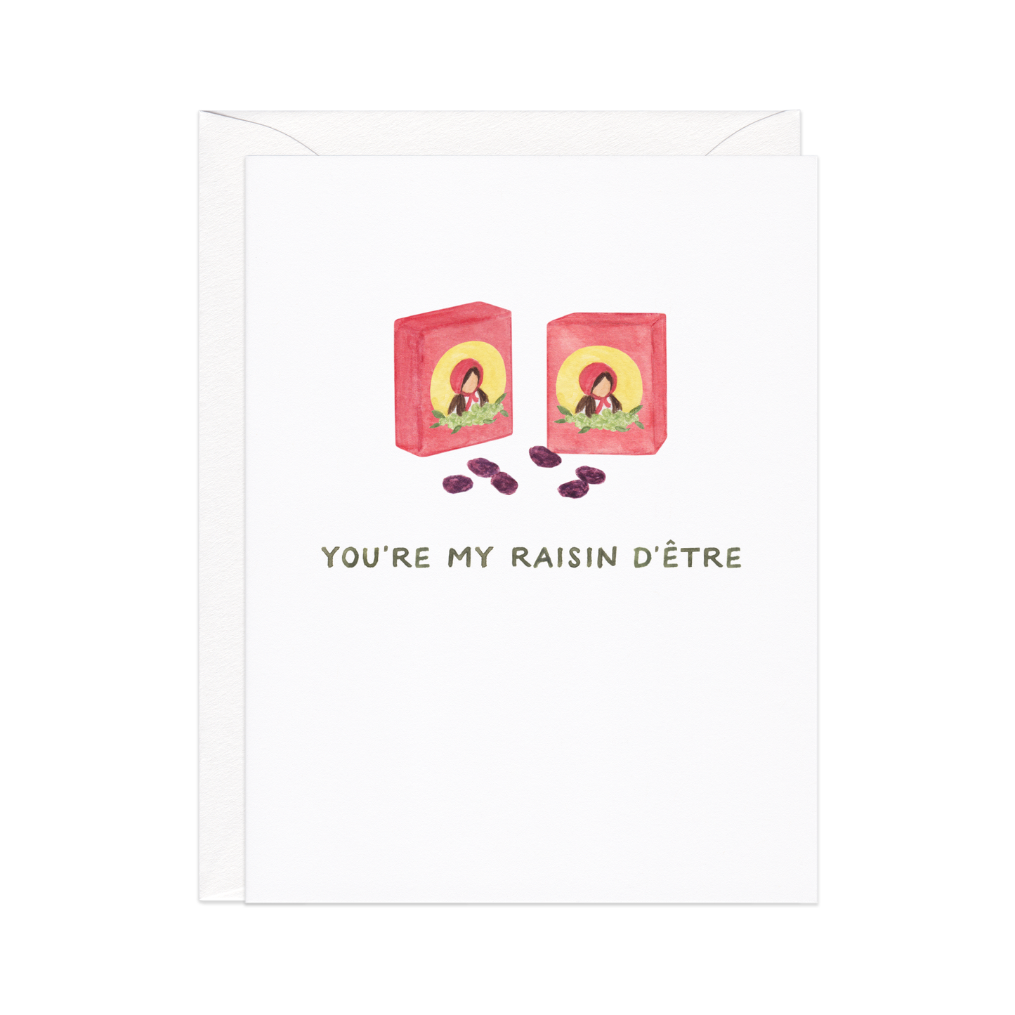 You're My Raisin D'Etre — Food Pun Love Card