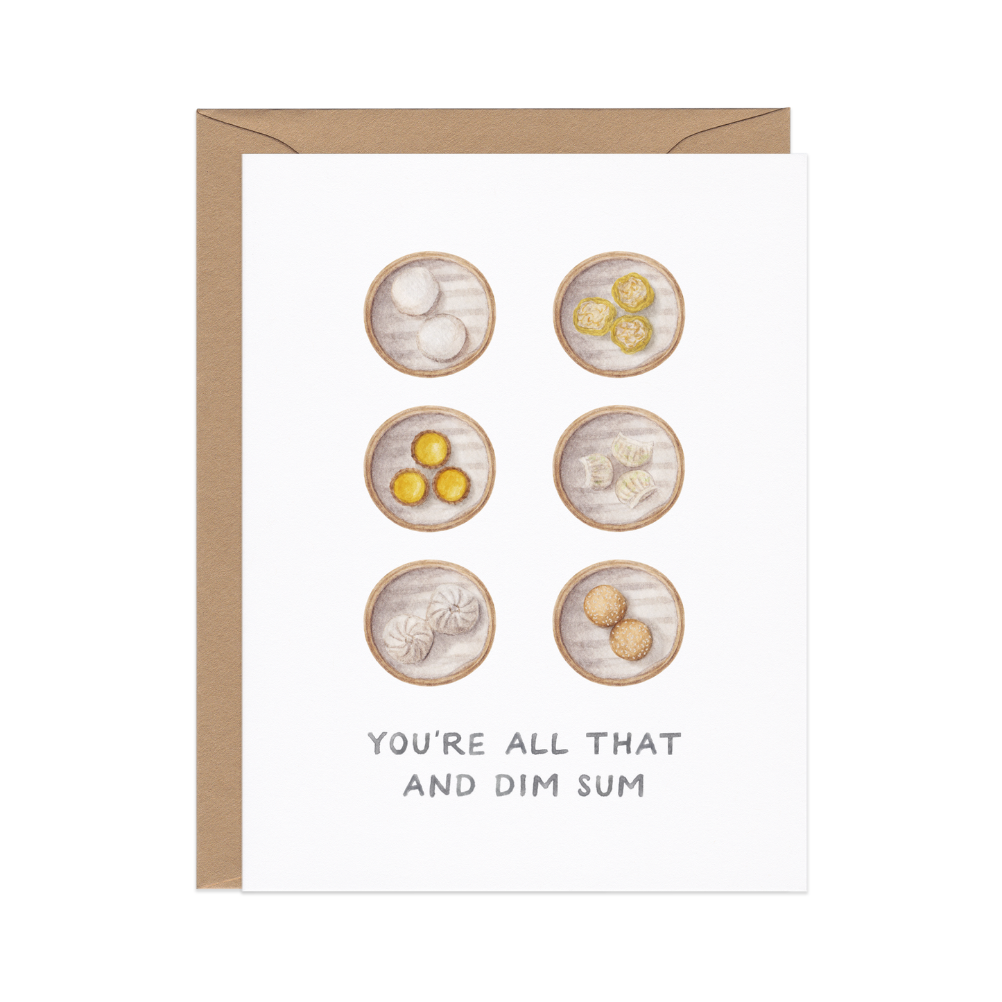 All That And Dim Sum — Asian Food Pun Congrats Card
