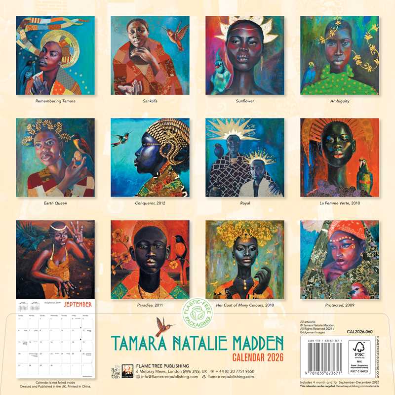 Calendar- Tamara Natalie Madden Wall Calendar 2026