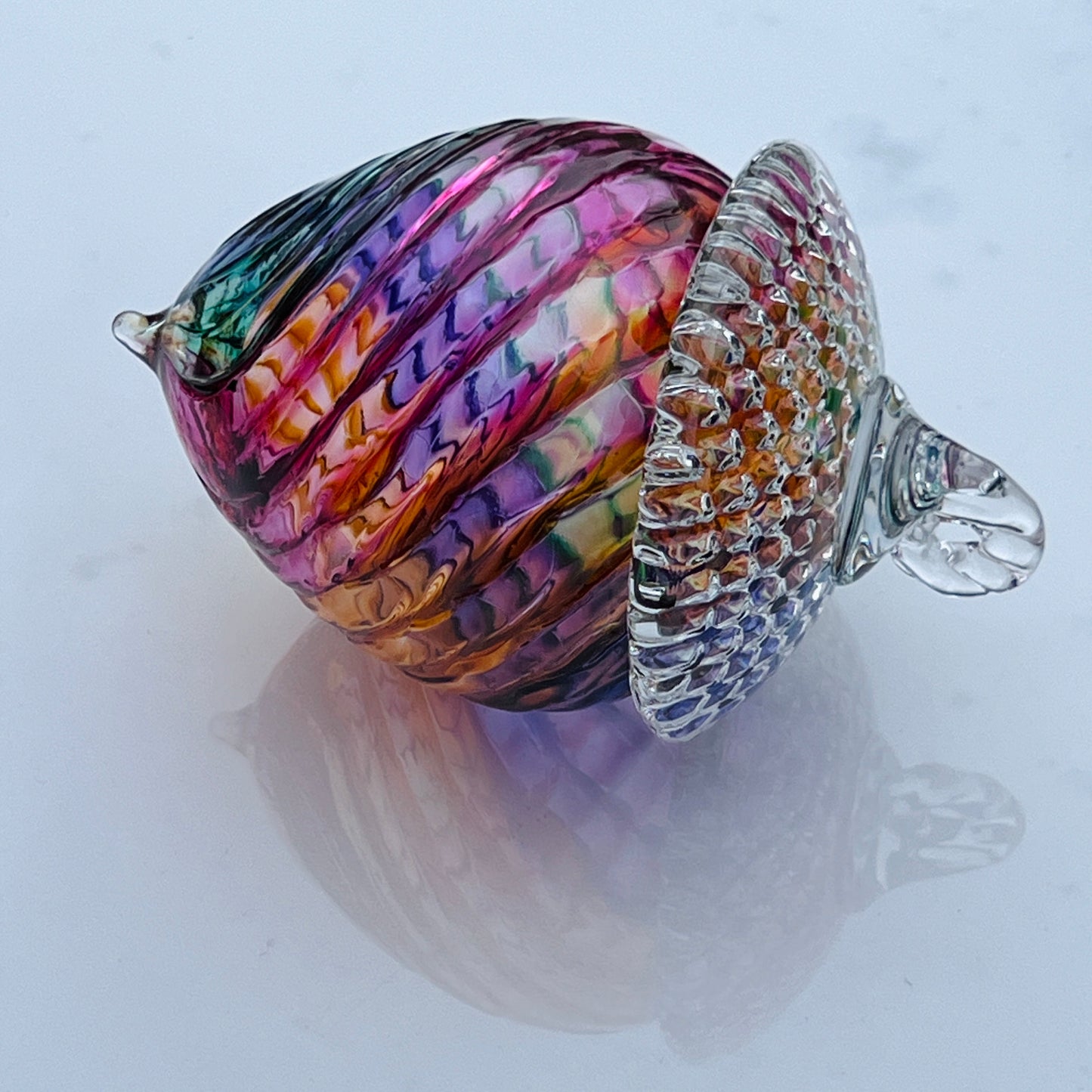 Acorn Sculpture, Ornament- blown glass - 13
