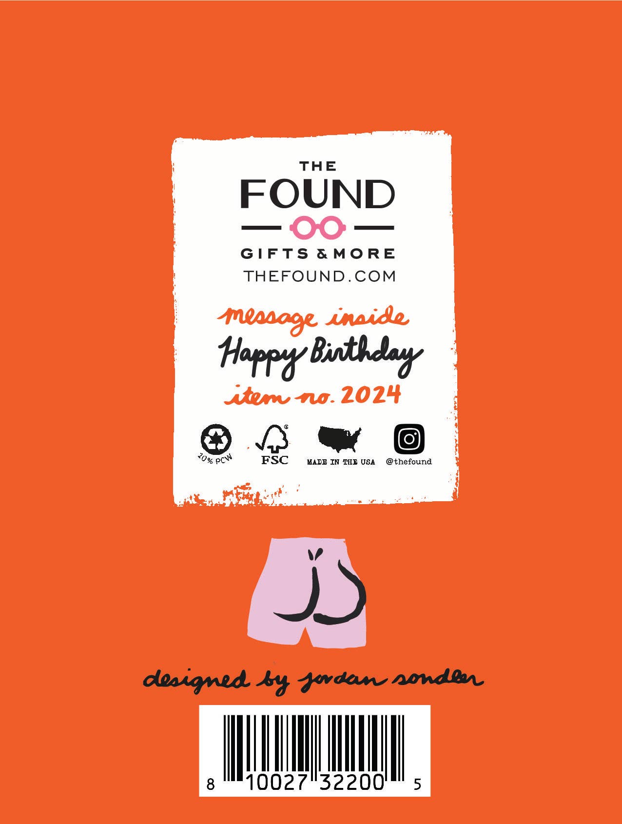 You're Bootyful Birthday Card