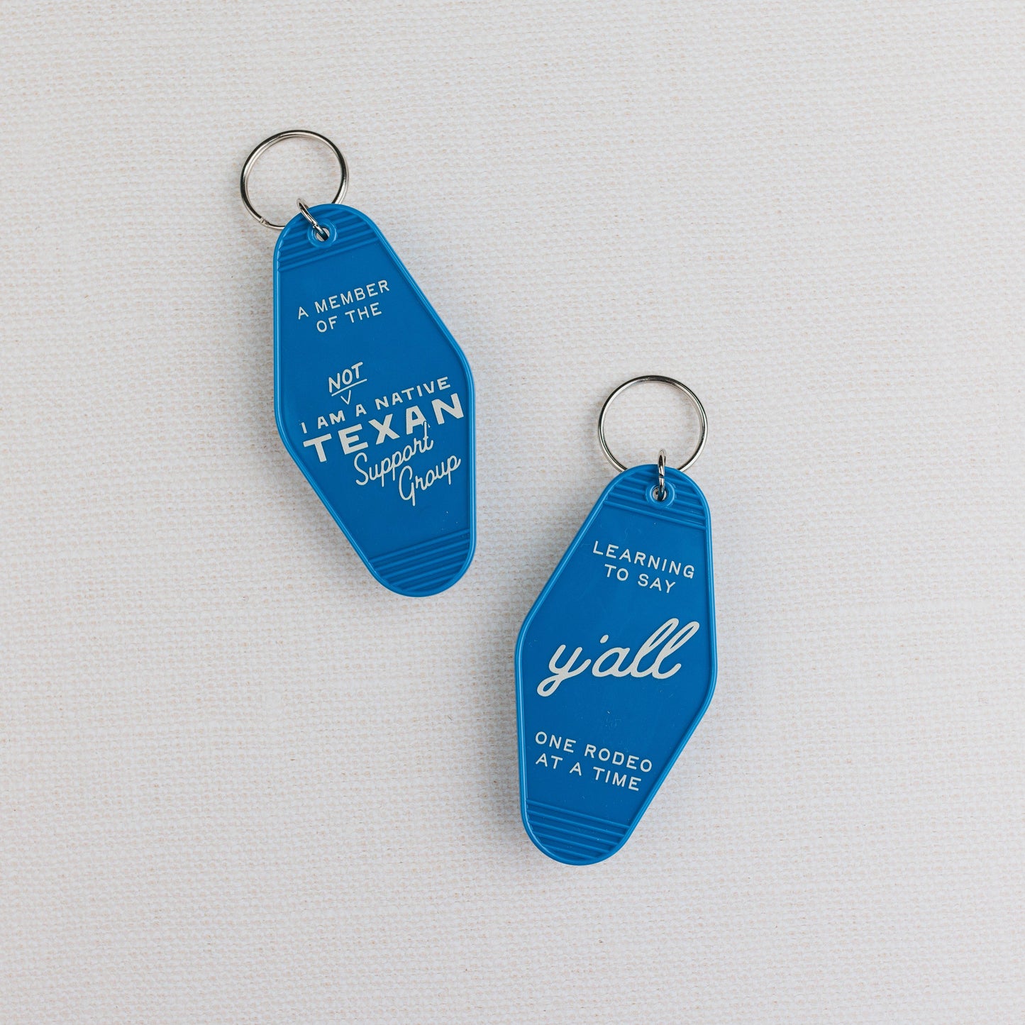 Not a Texas Native Keychain