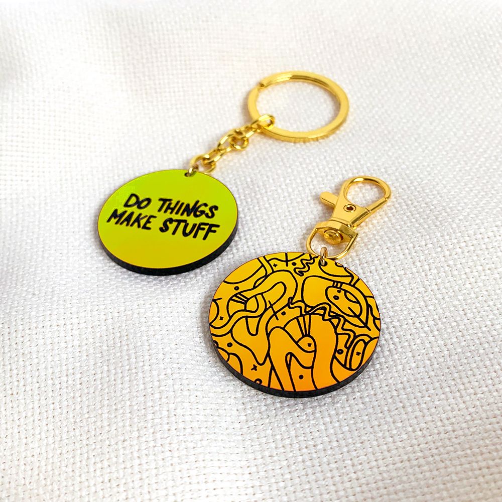 Do Things Make Stuff Keychain - 3