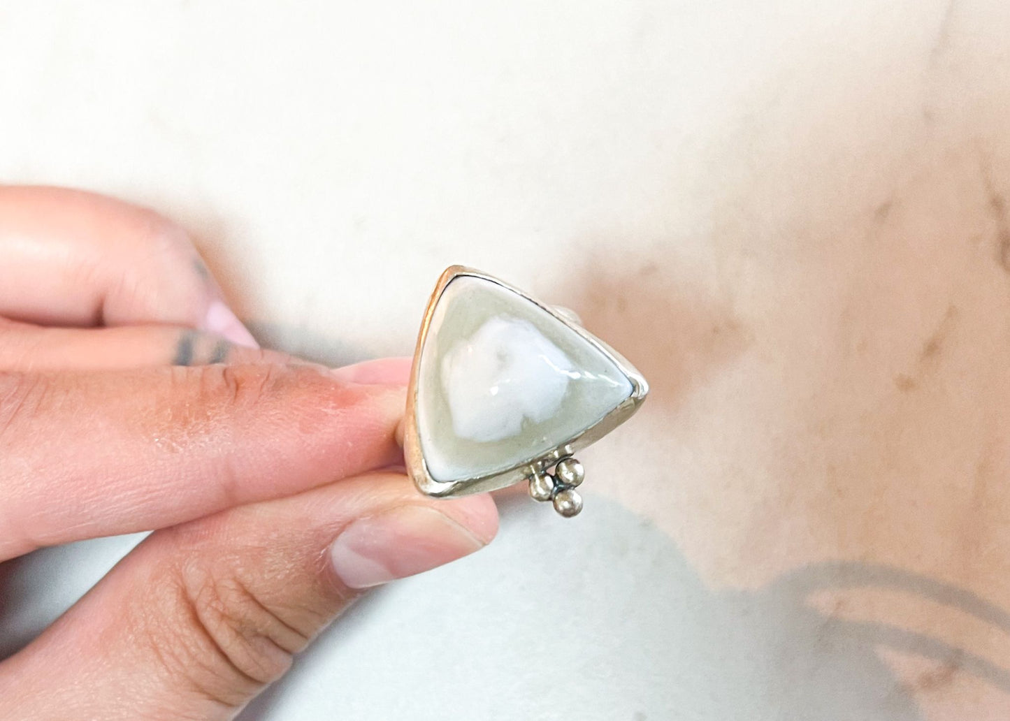 Blue Opal Ring - Sz. 8.75 - 1