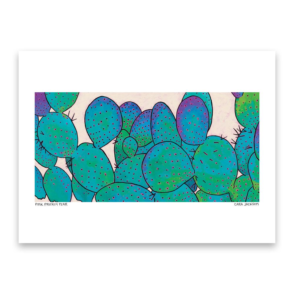 Pink Prickly Pear Art Print - 1