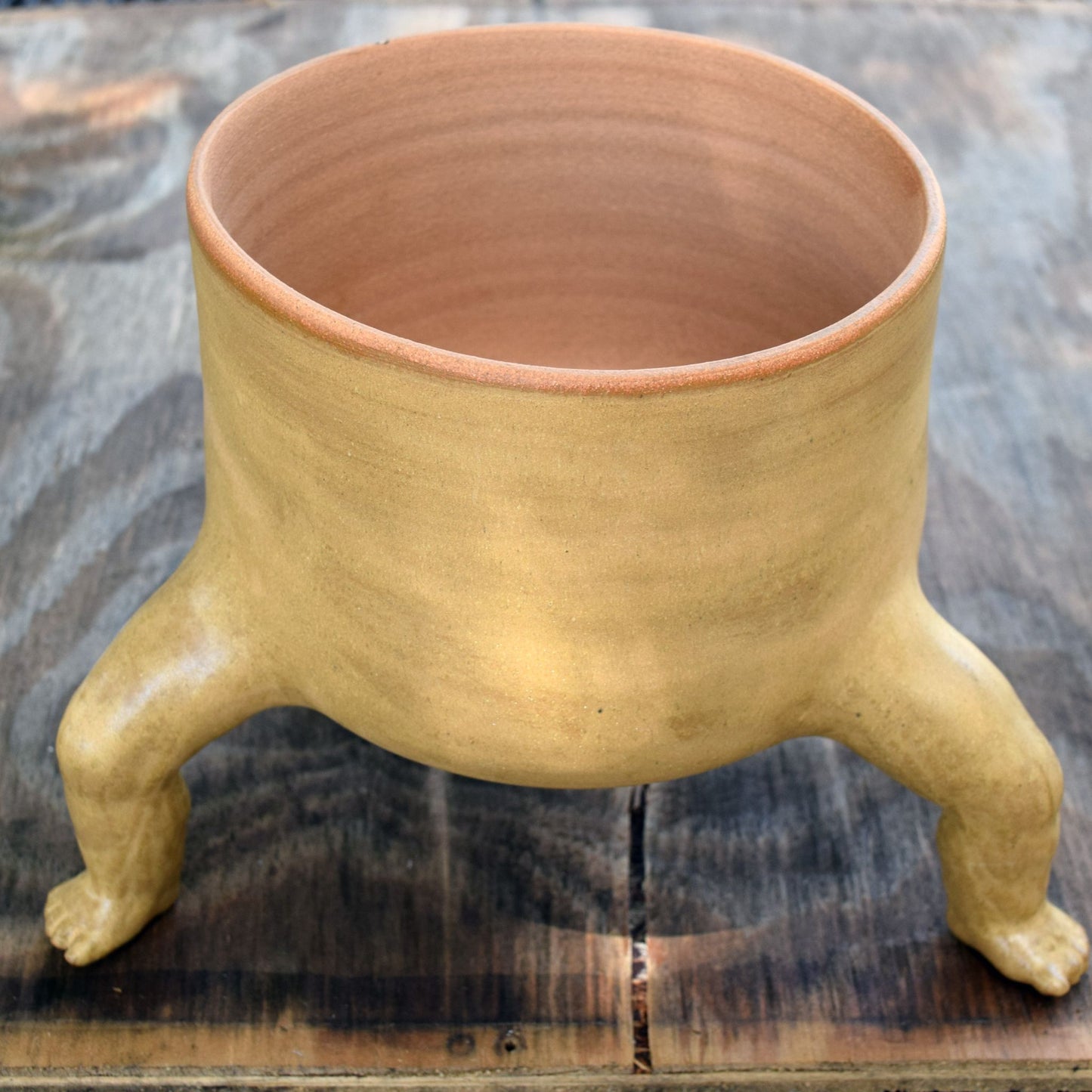 Large Tripod baby leg planter - 2