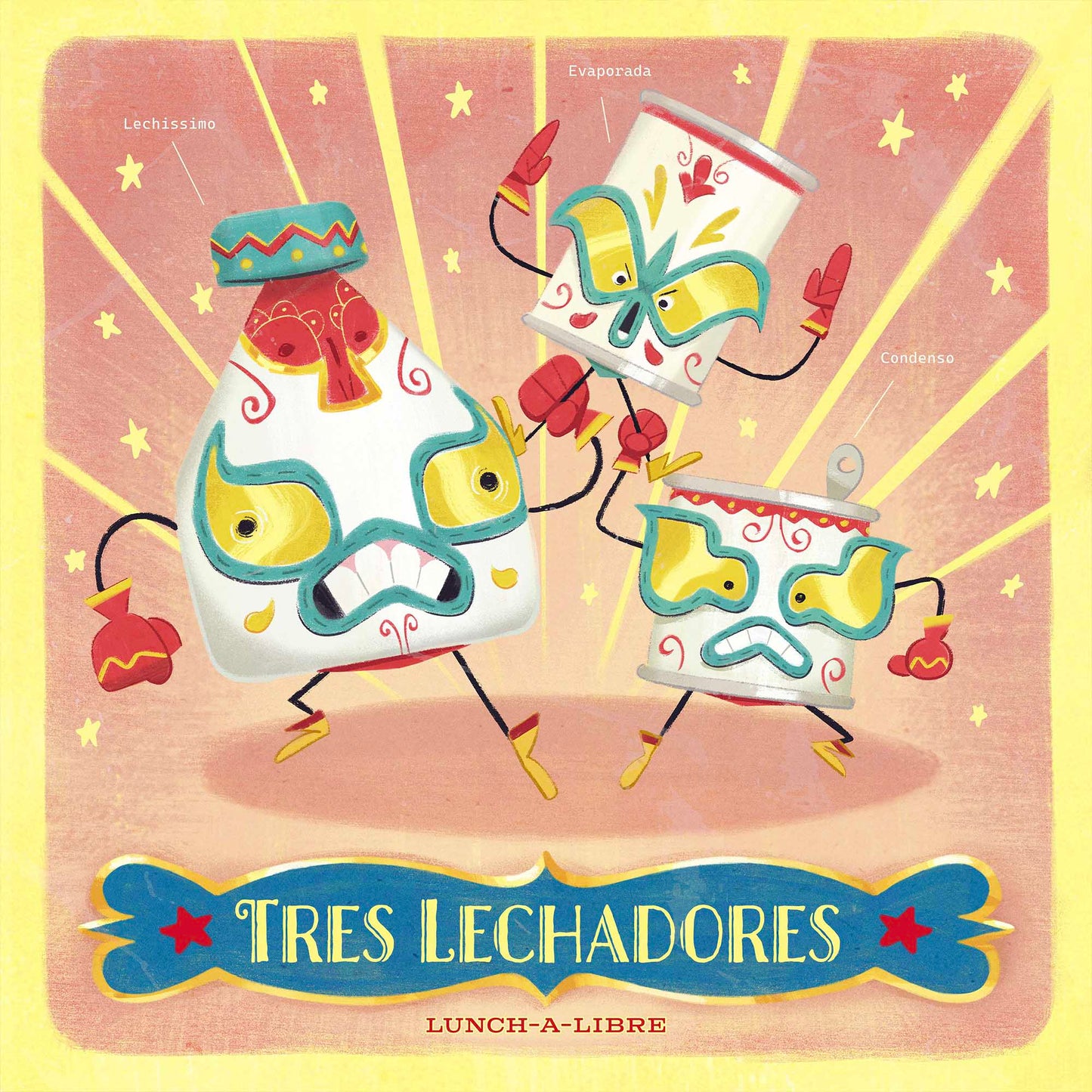 "Tres Lechadores" Print - 3