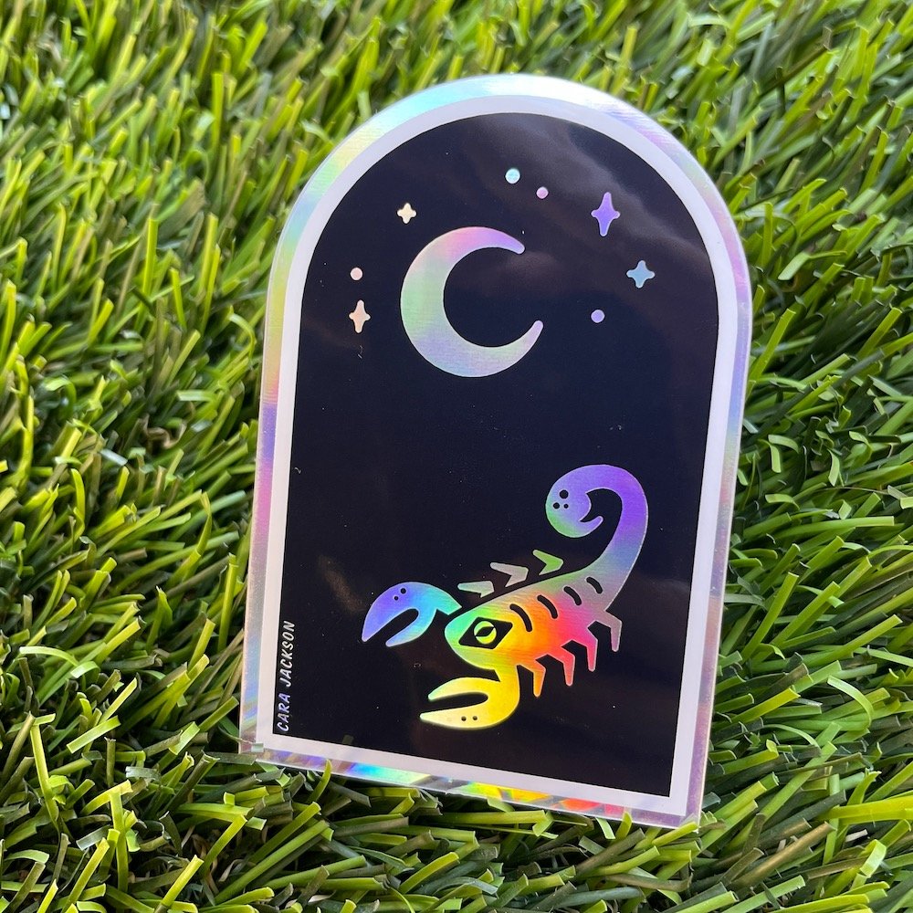 Scorpion Moon Sticker - 1