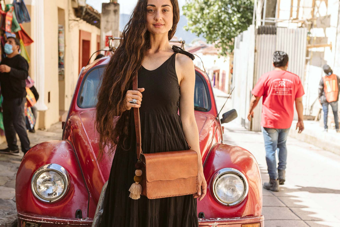 Structured Leather Crossbody Purse - 10