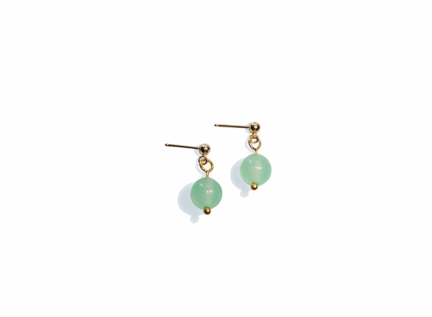 Jade Pebble Studs - 1
