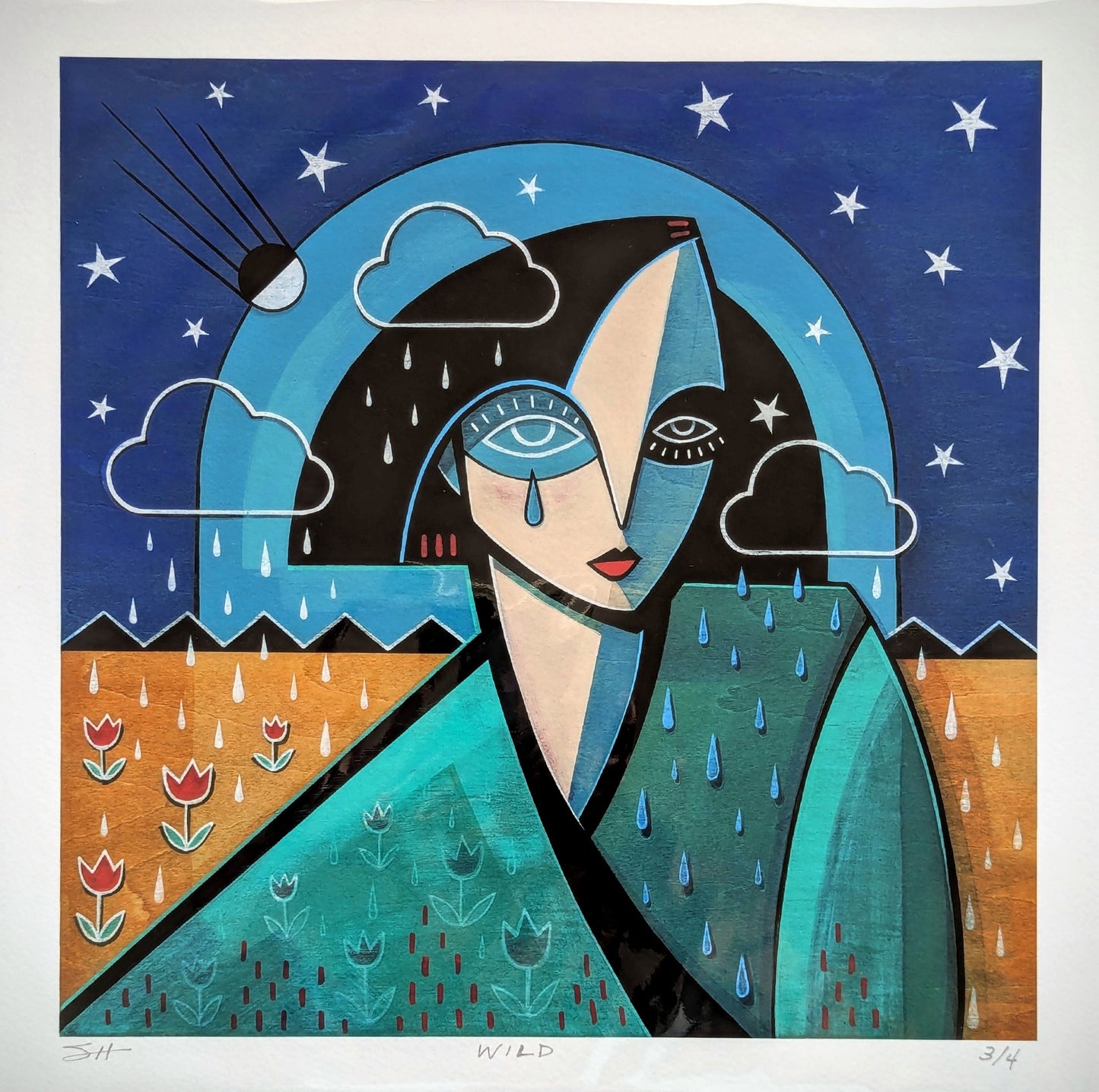 12"x12" fine art print- "Wild" - 1