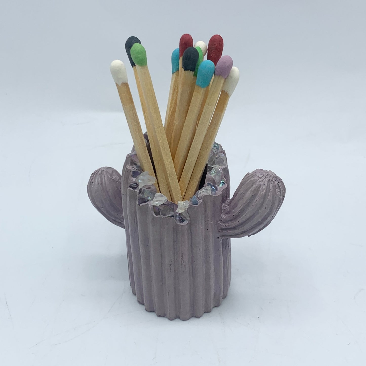 Cactus Match Stick Holder (with Rainbow Matches) - 8