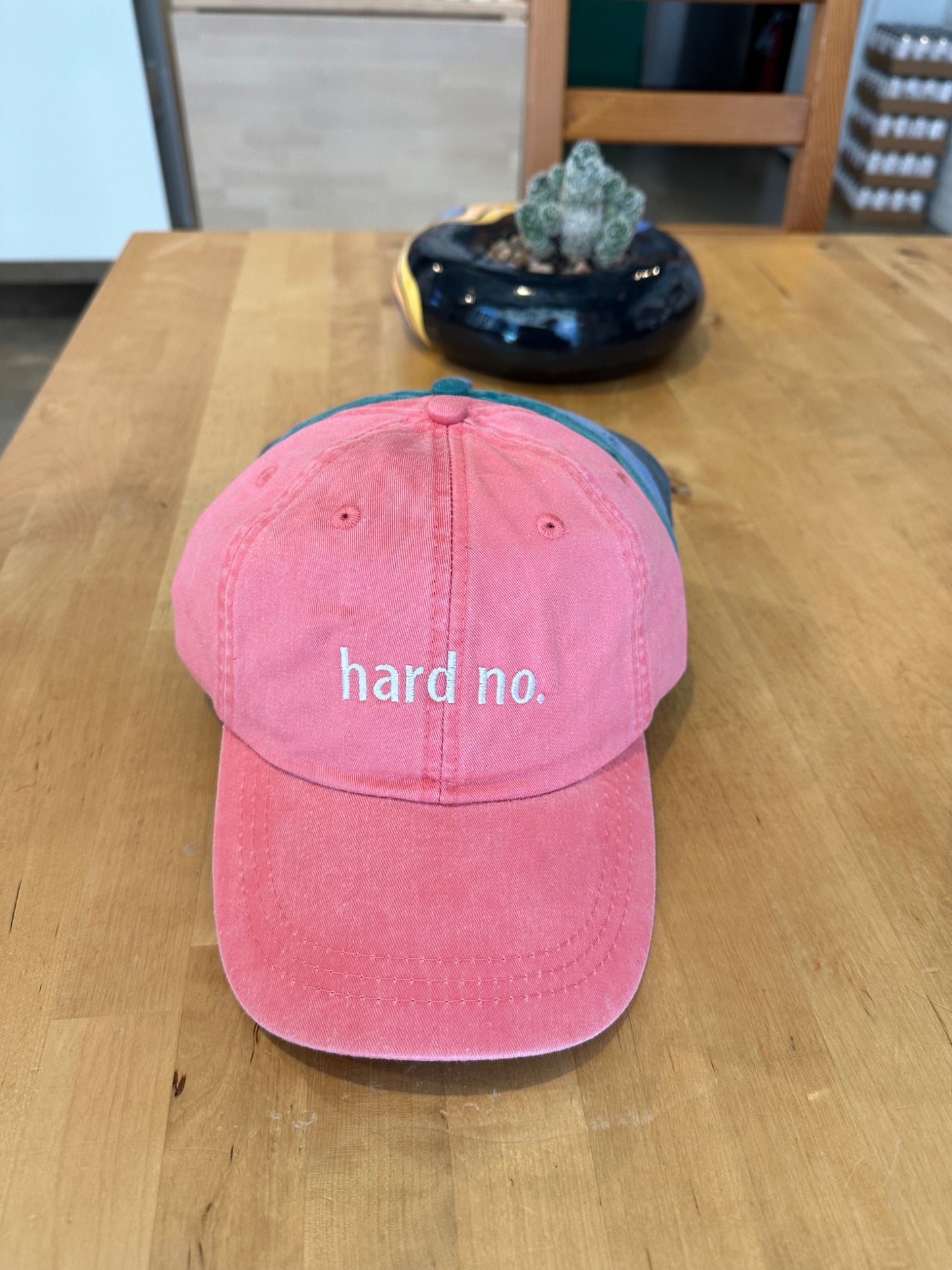 Hard No Baseball Cap - 1