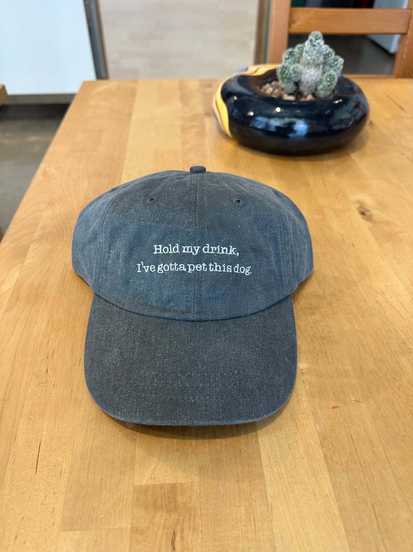 Hold My Drink, I've Gotta Pet This Dog Baseball Cap - 8