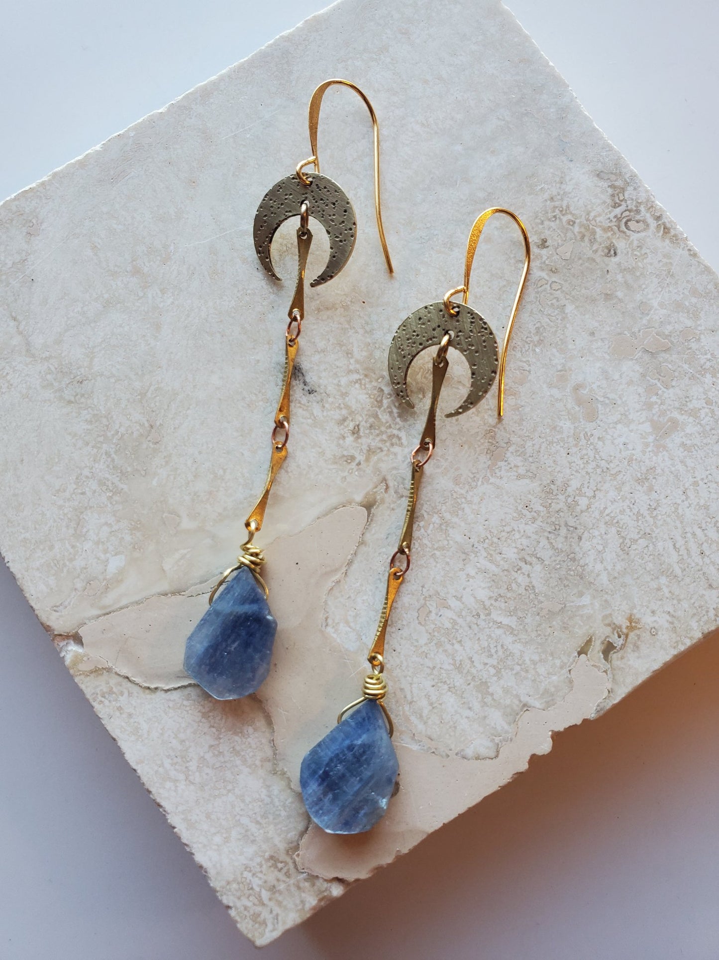 Crescent Moons w/ Crystal Dangles - 1