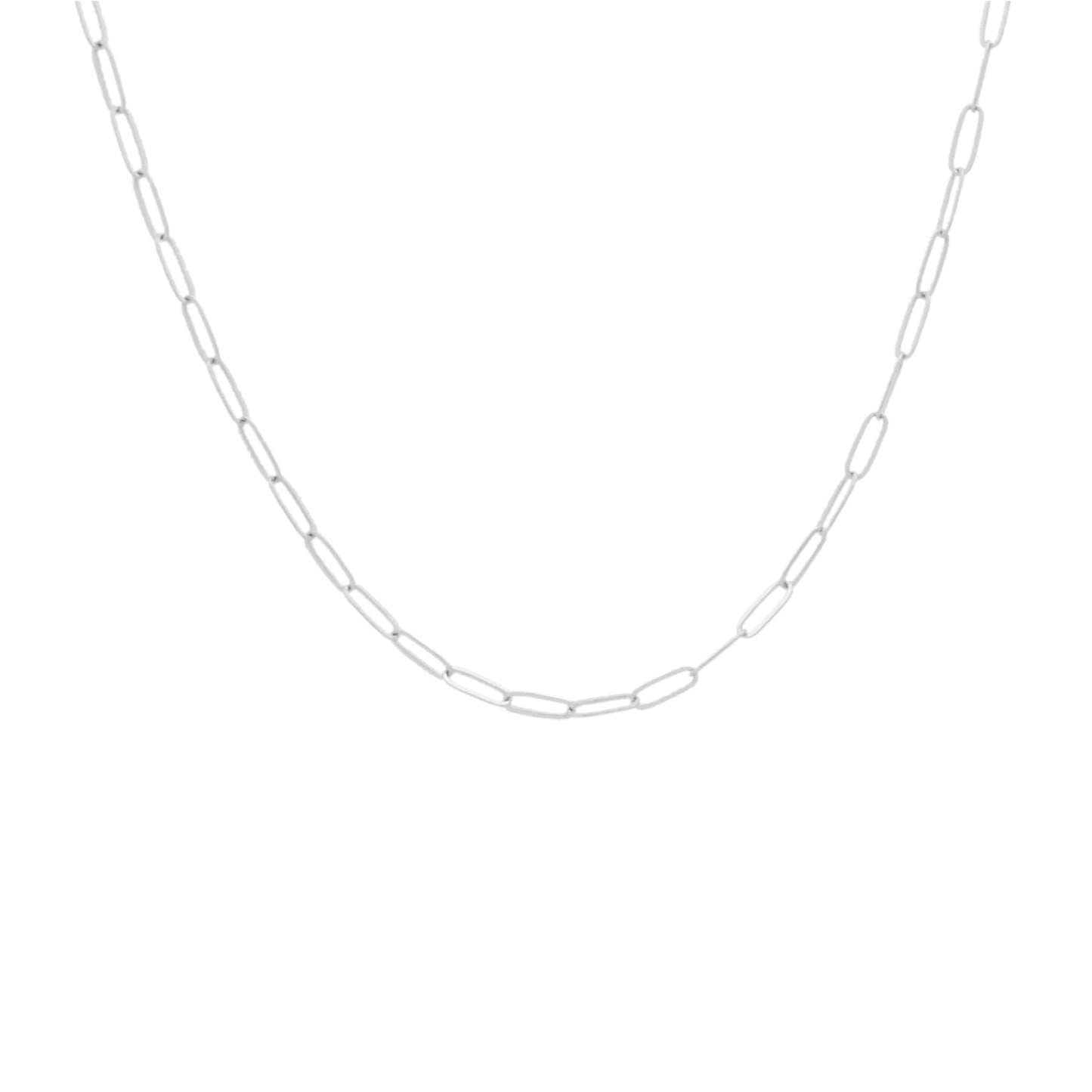 Necklace - Petite Paperclip Chain Sterling Silver WBJ - 1