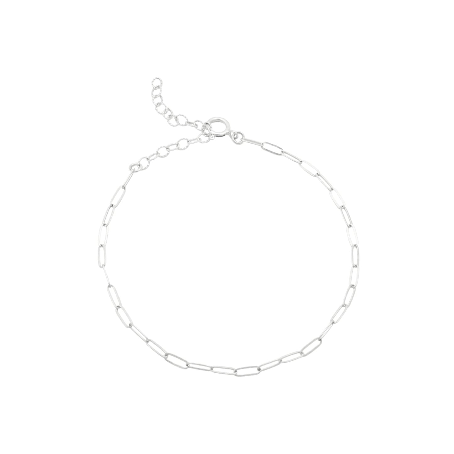 Bracelet - Petite Paperclip Chain Silver WBJ - 1