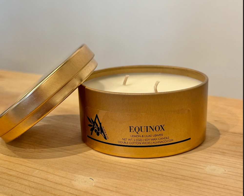 Equinox - 5 oz Copper Tin Soy Wax Candle - 1
