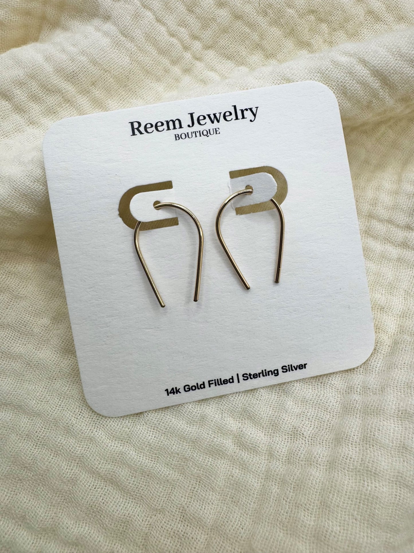 Horseshoe Threader Earrings - 2