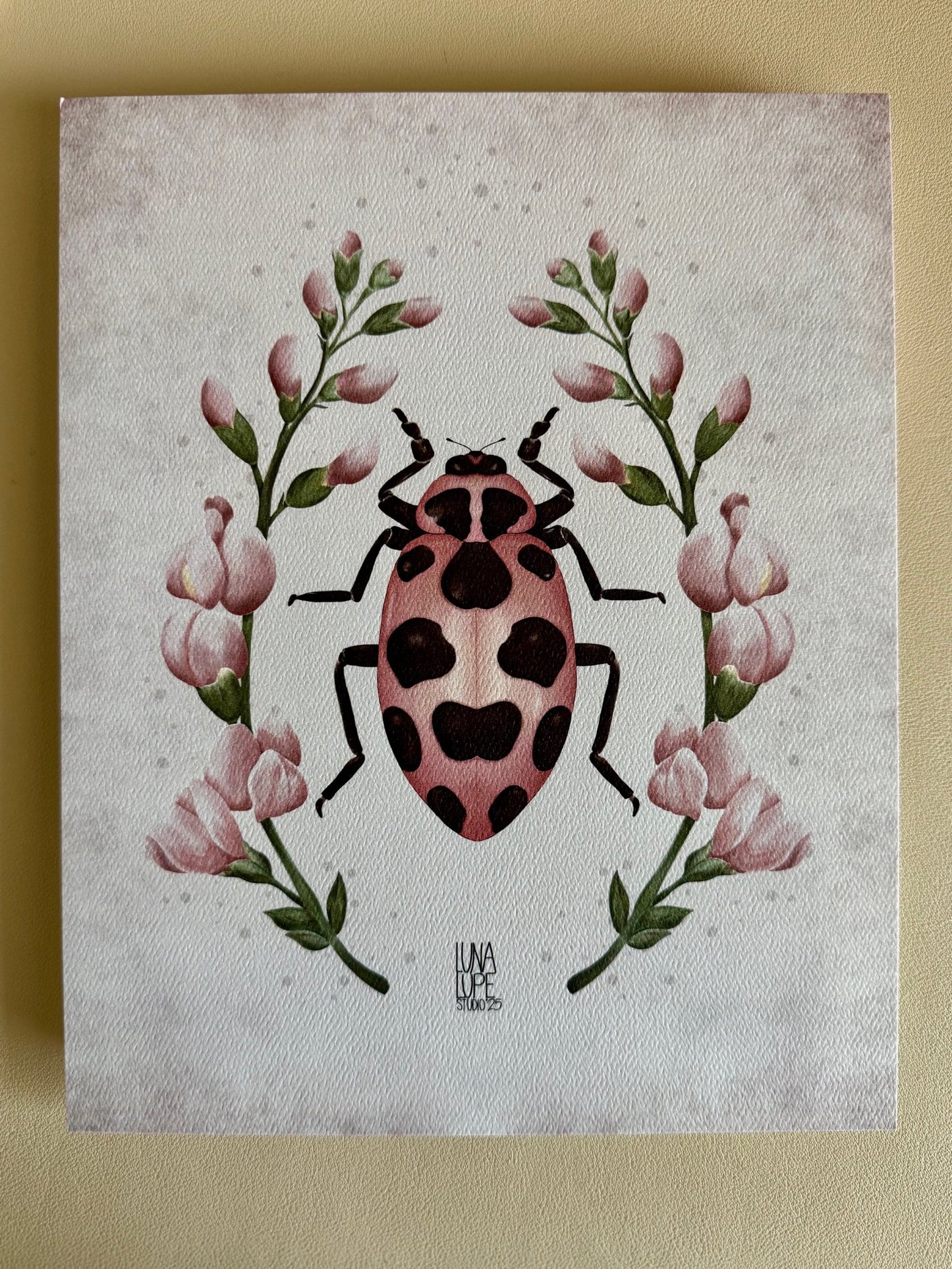 Art Print - Pink Beetle