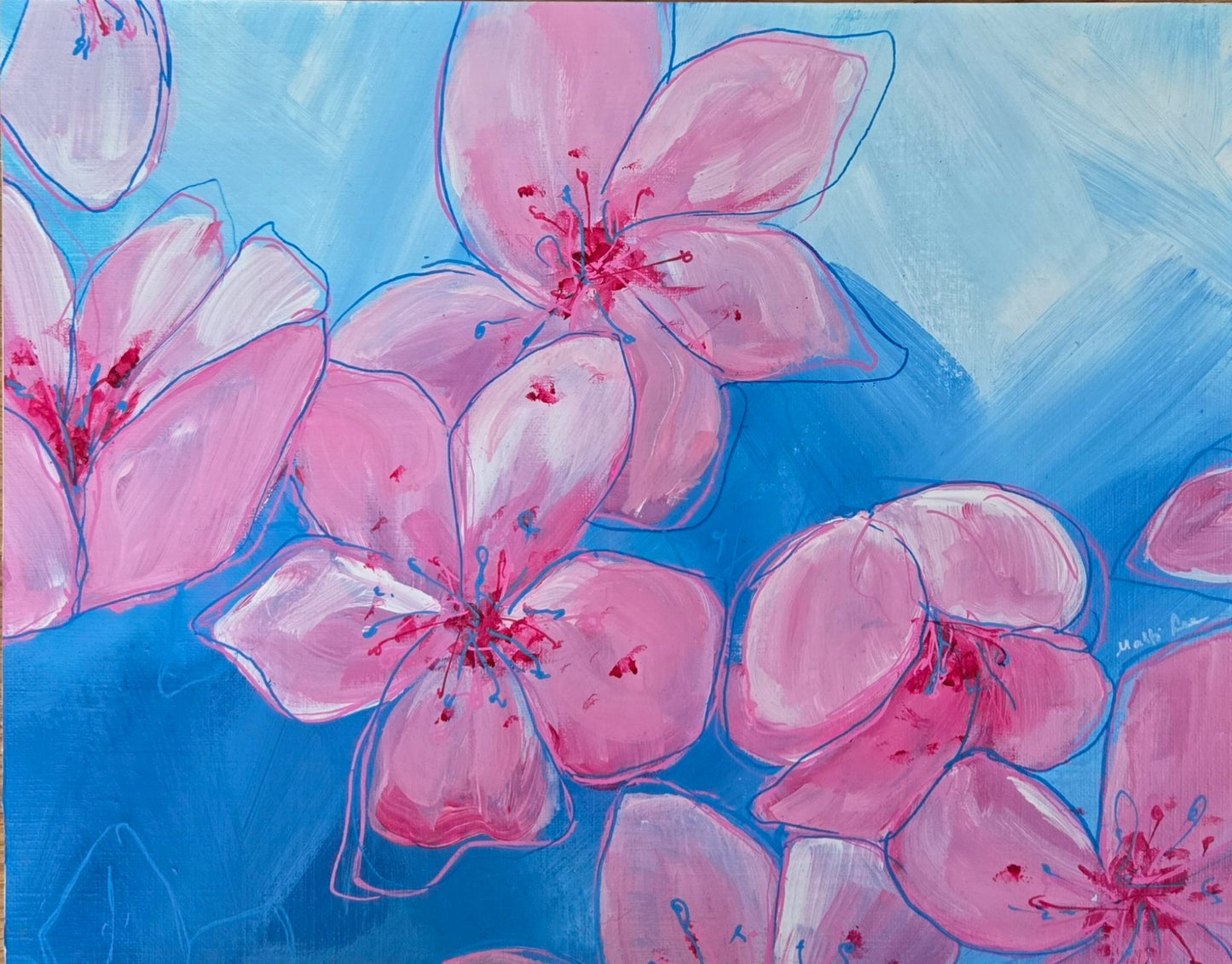 Original Painting- "Cherry Blossom Study #1" - by Malti B Lee