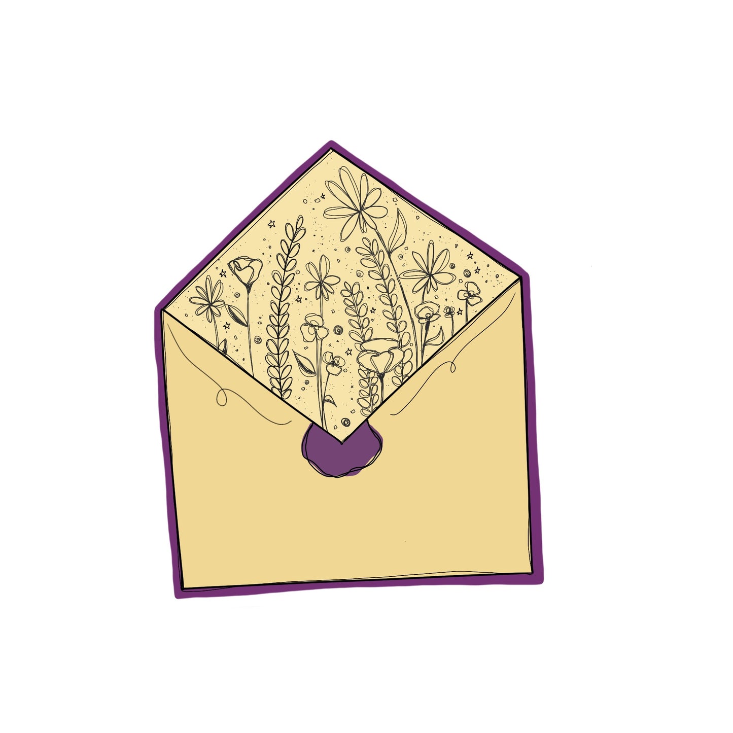 Blooming Envelope Sticker