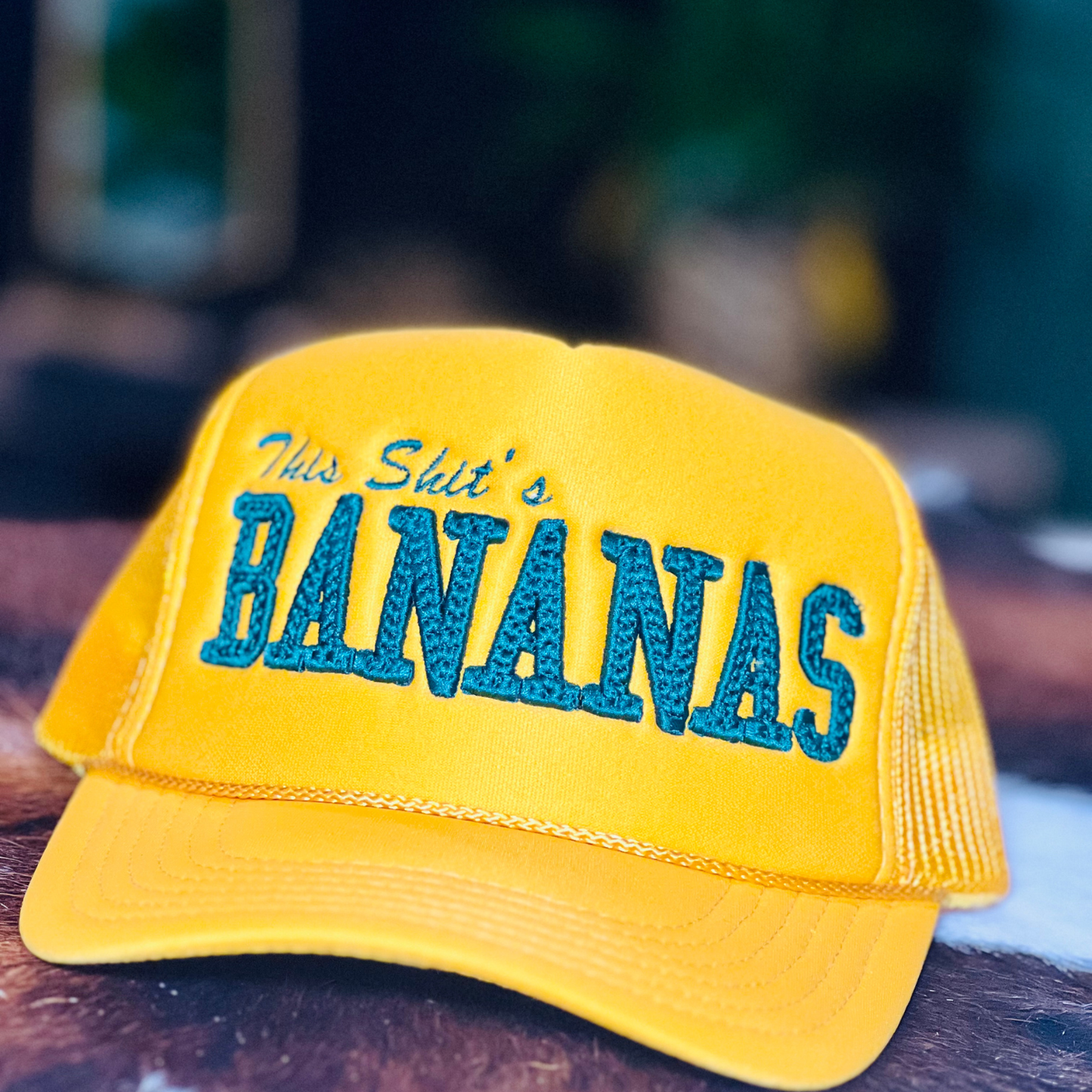This Sh*t’s Bananas Trucker Hat – Puff Embroidery