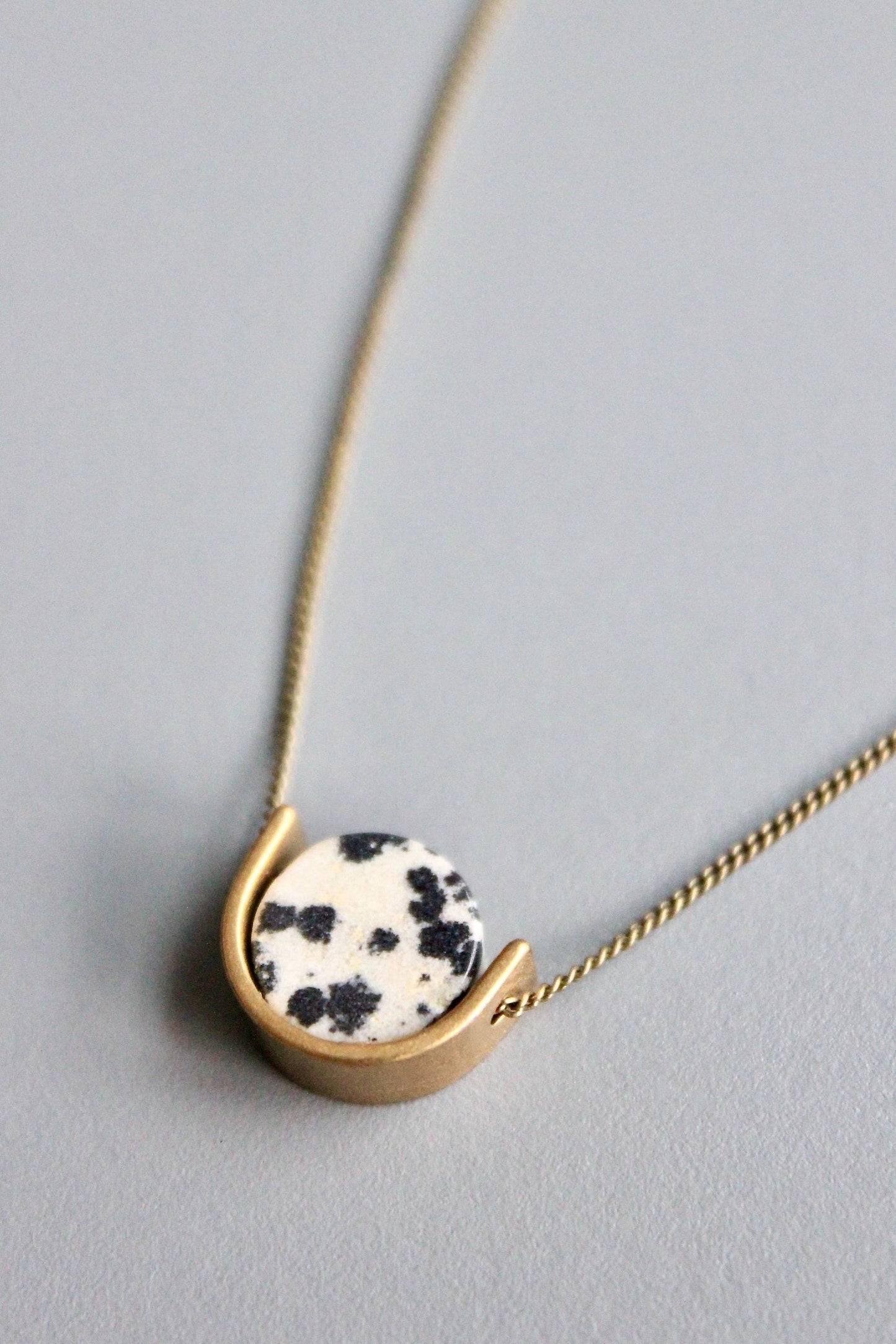 Necklace- Mini dalmatian pendant