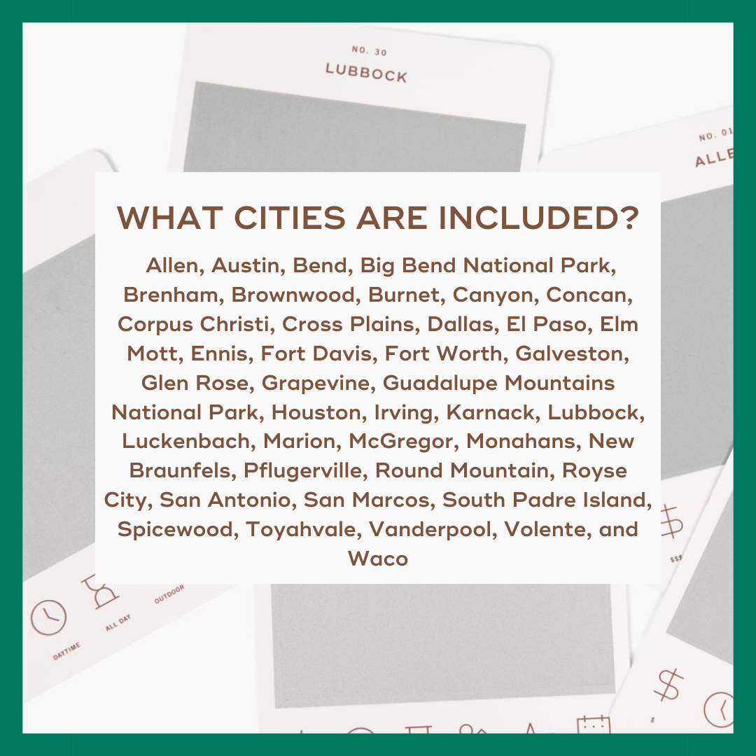 Texas Adventure Bucket List