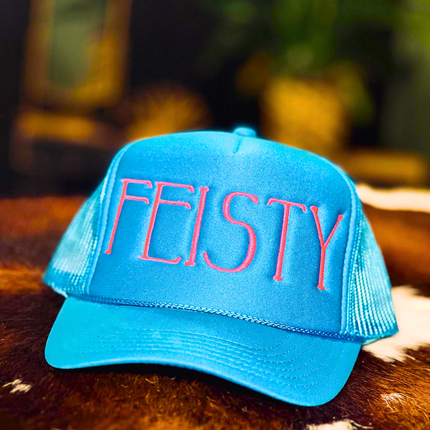 Feisty Foam Trucker Hat – Embroidered