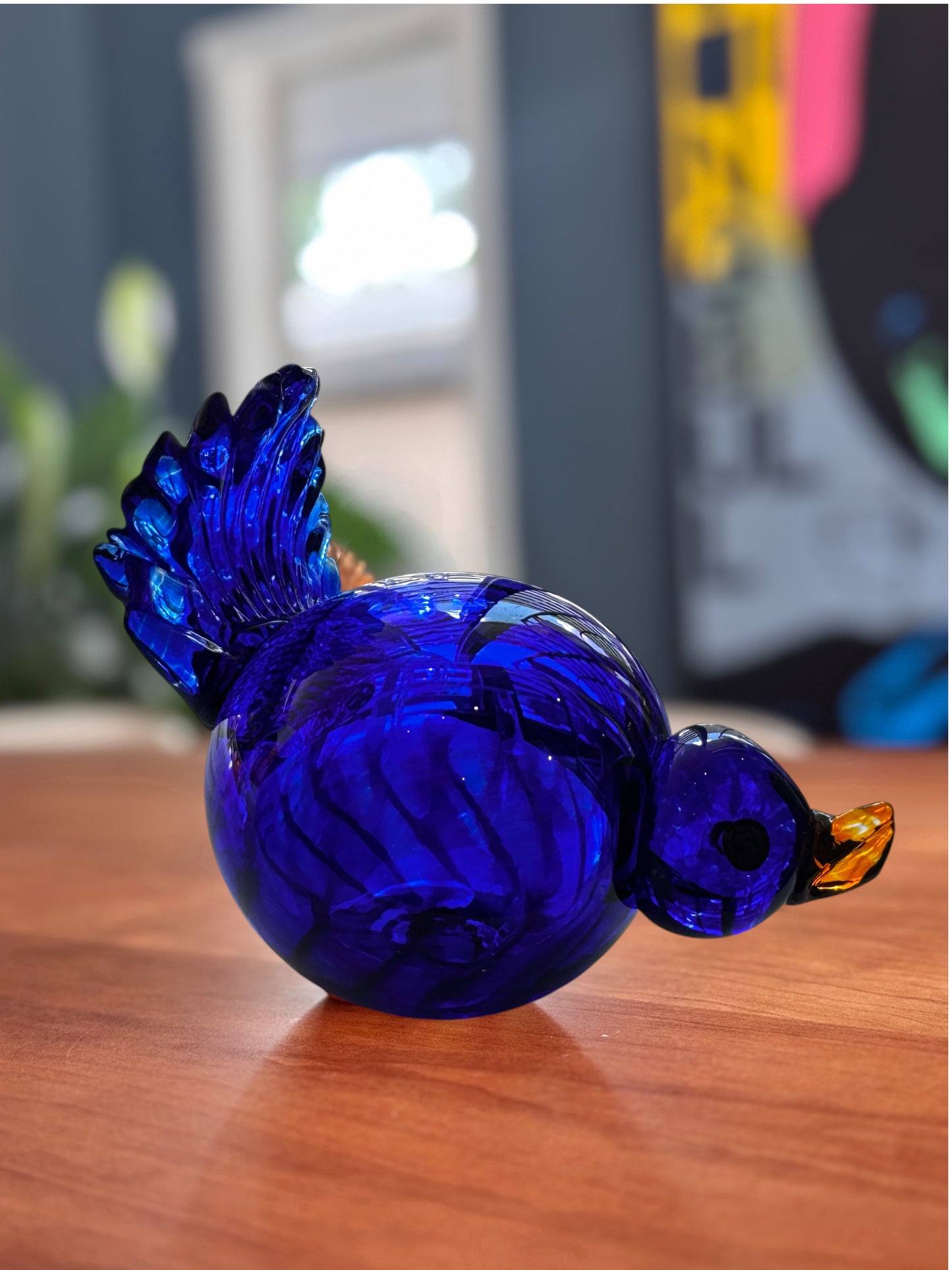 Sculpture- Flirty Birds, glass