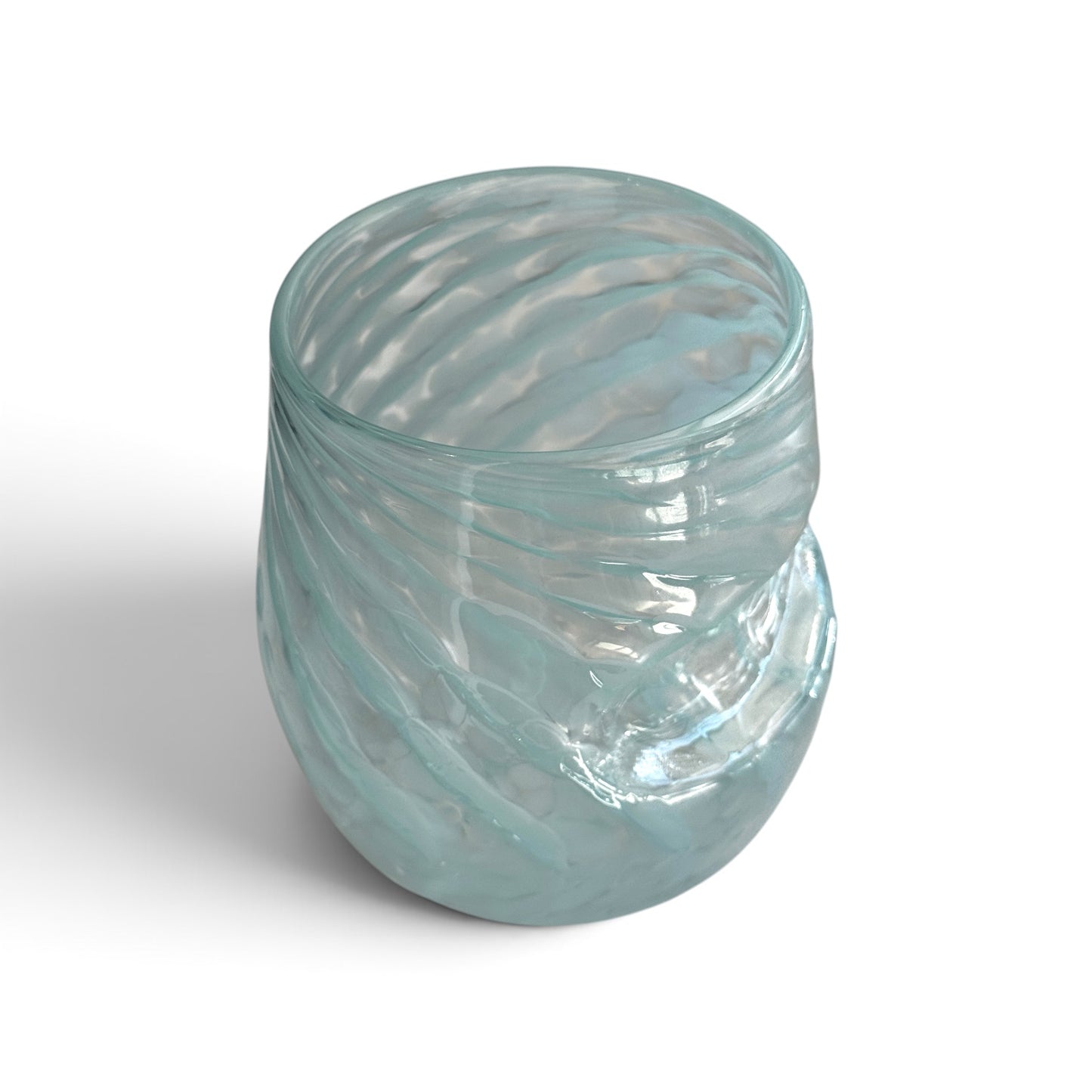 Cups, Fancypants: Stemless Blown Wine Glasses