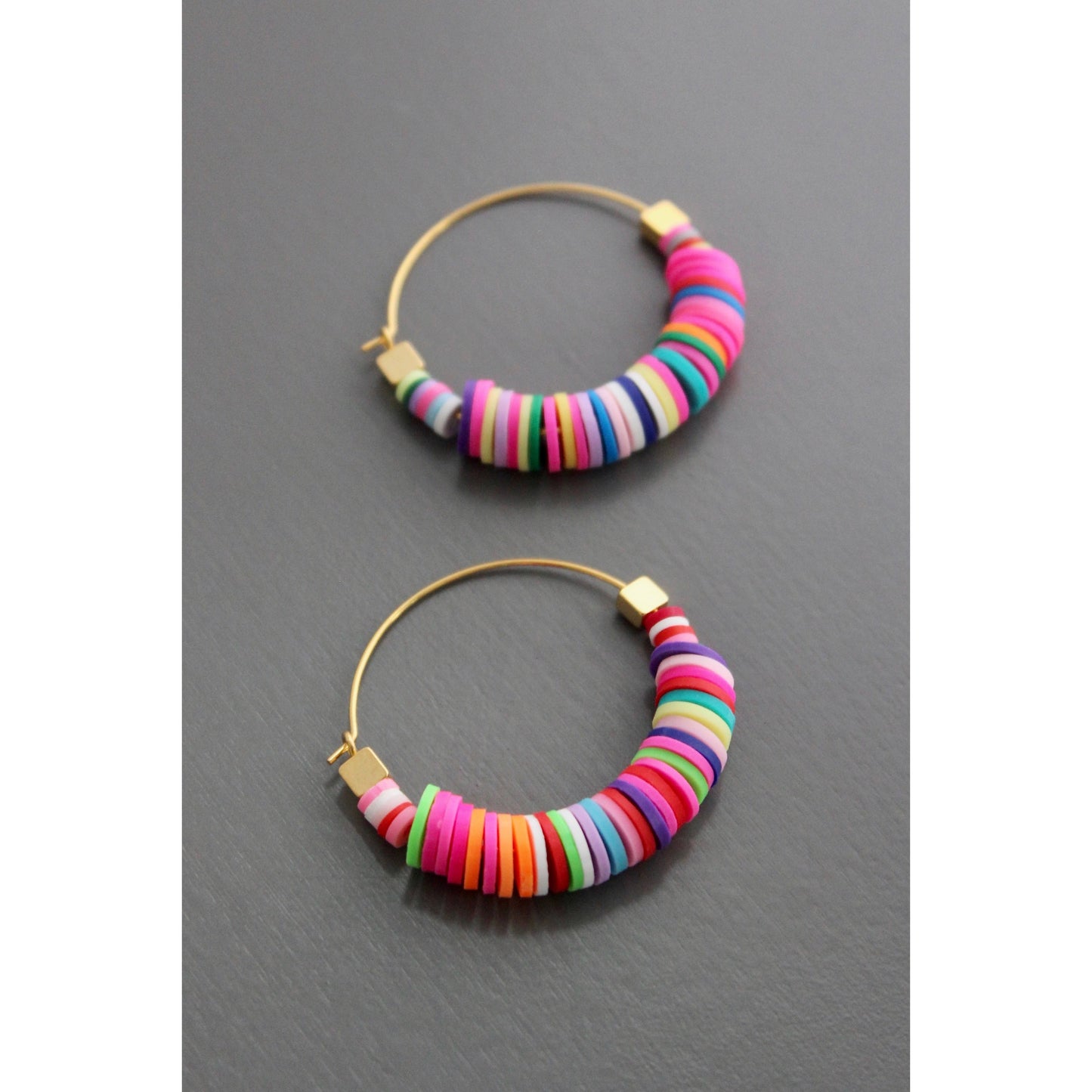 Earrings- Rainbow hoops
