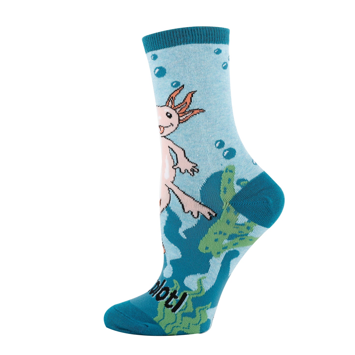 Axolotl Spirit | Women's Funny Cotton Crew Socks