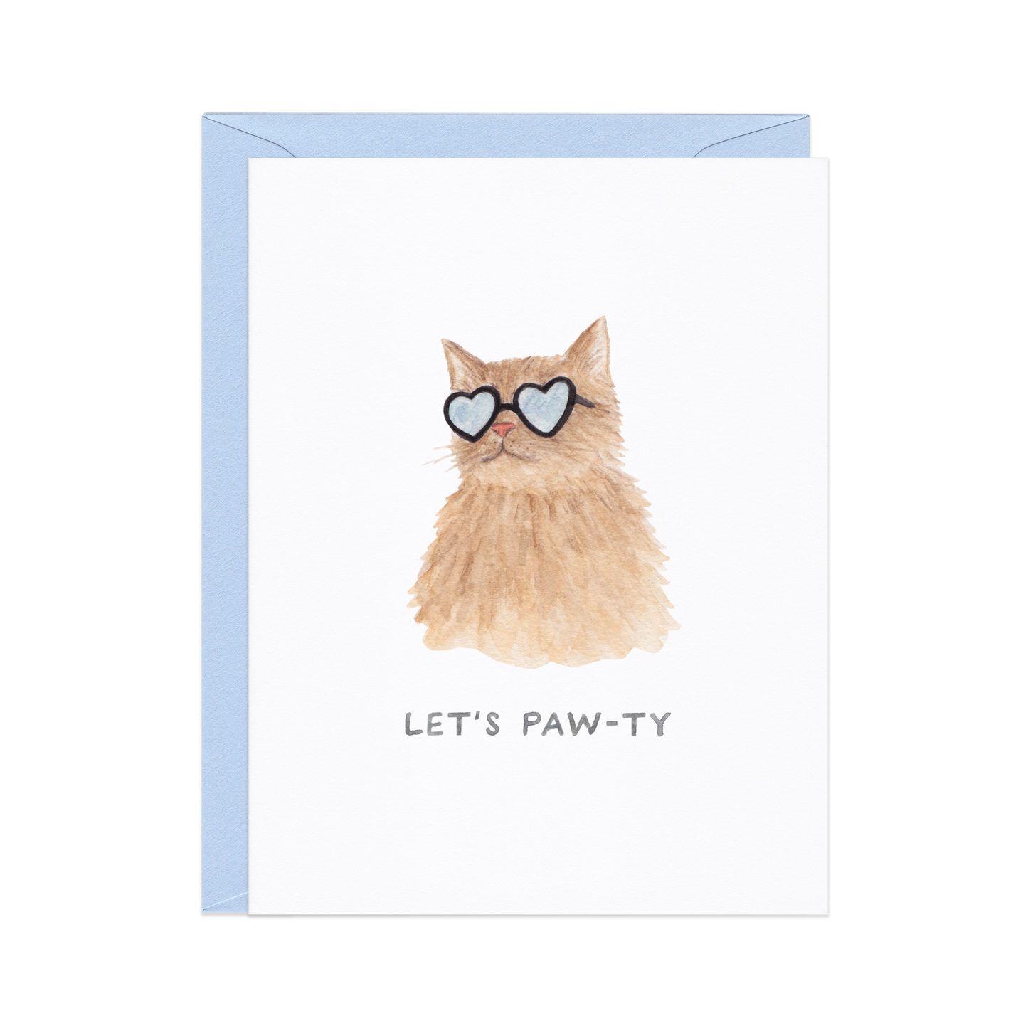 Let's Paw-ty Cat — Animal Pun Birthday Card