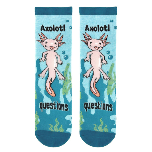 Axolotl Spirit | Kids' Funny Saying Cotton Crew Socks