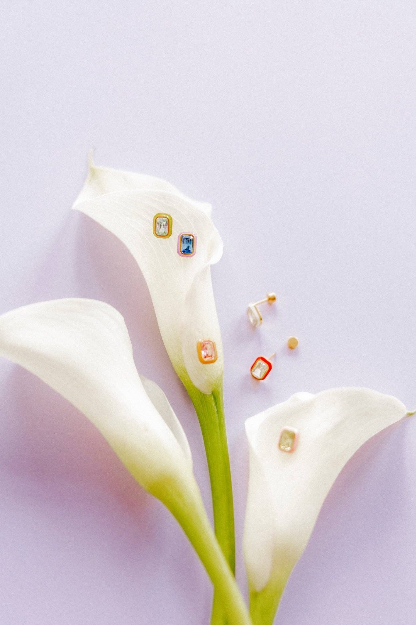 Screwback Stud Earrings - Whitney Orange Sherbet