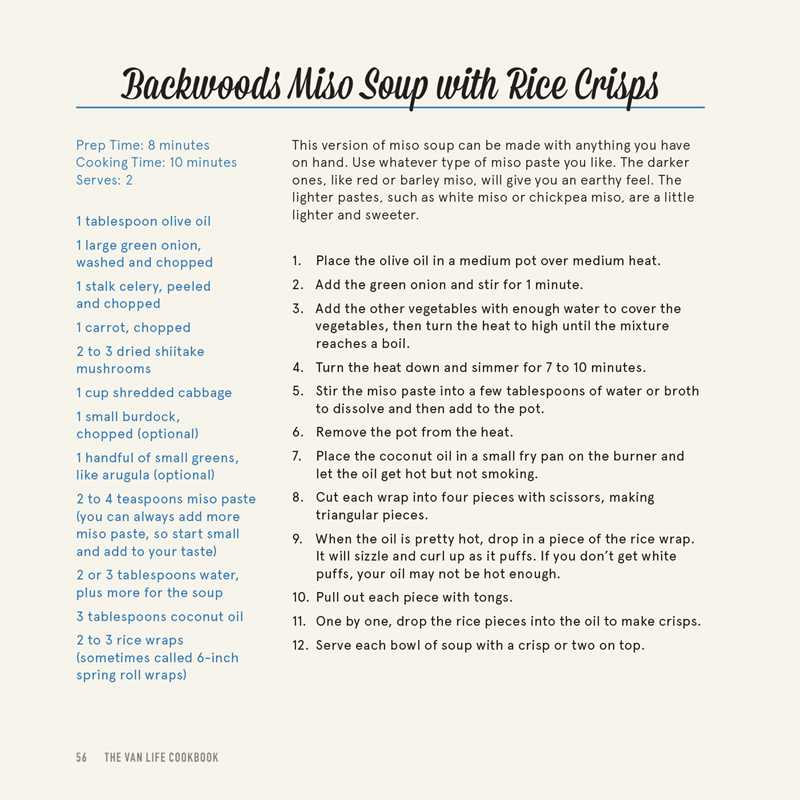 Van Life Cookbook by Susan Marque