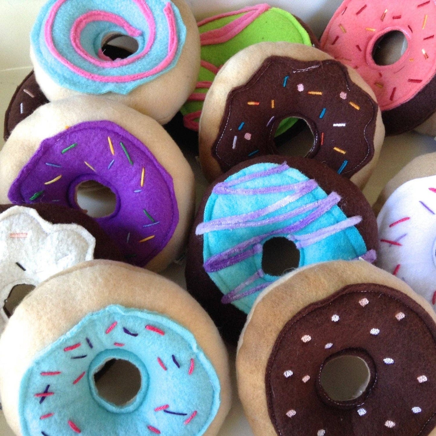 Squeaky Dog Donut toys