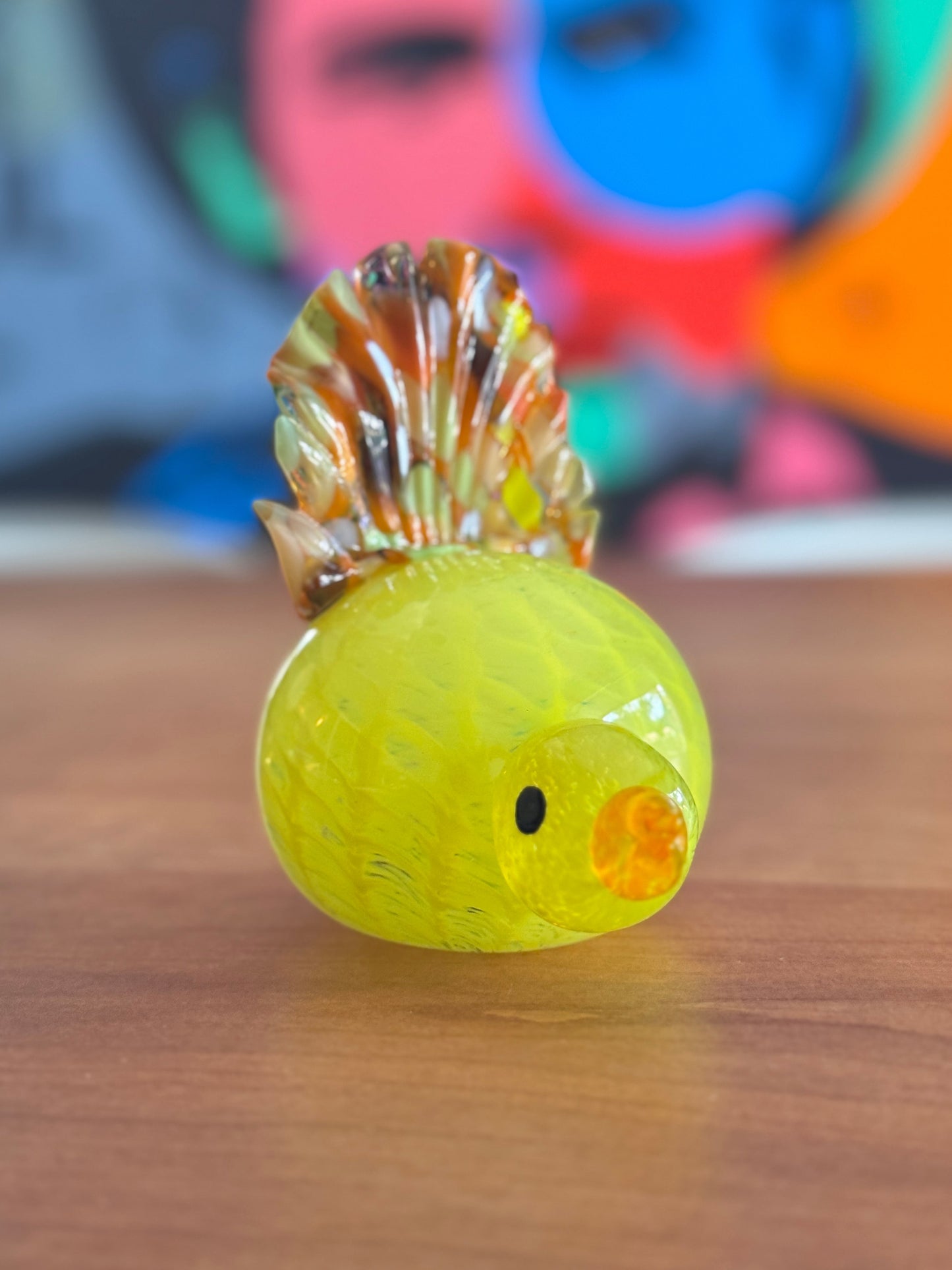 Sculpture- Flirty Birds, glass