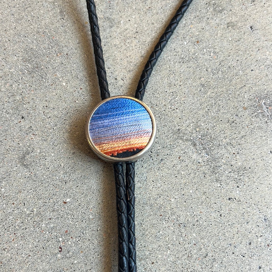 Hand Embroidered Sunset Bolo
