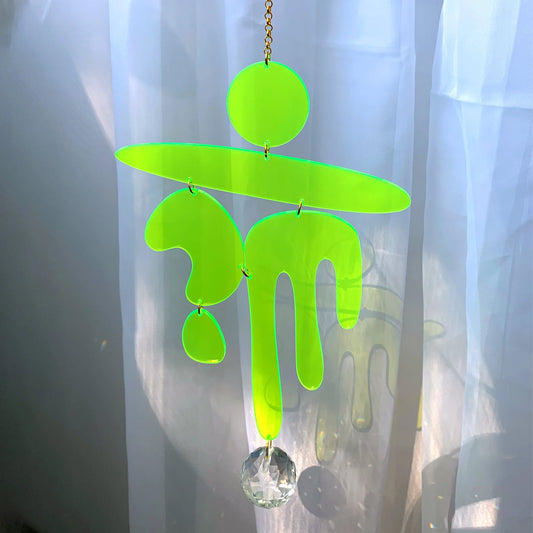 Suncatcher- Playful Neon Green