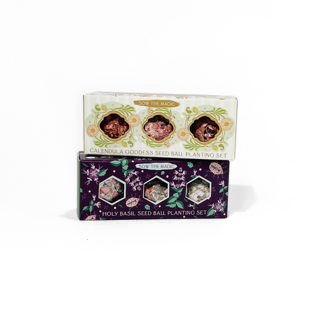 Seed Ball- Protection (Holy Basil) Mini Gift Box Set