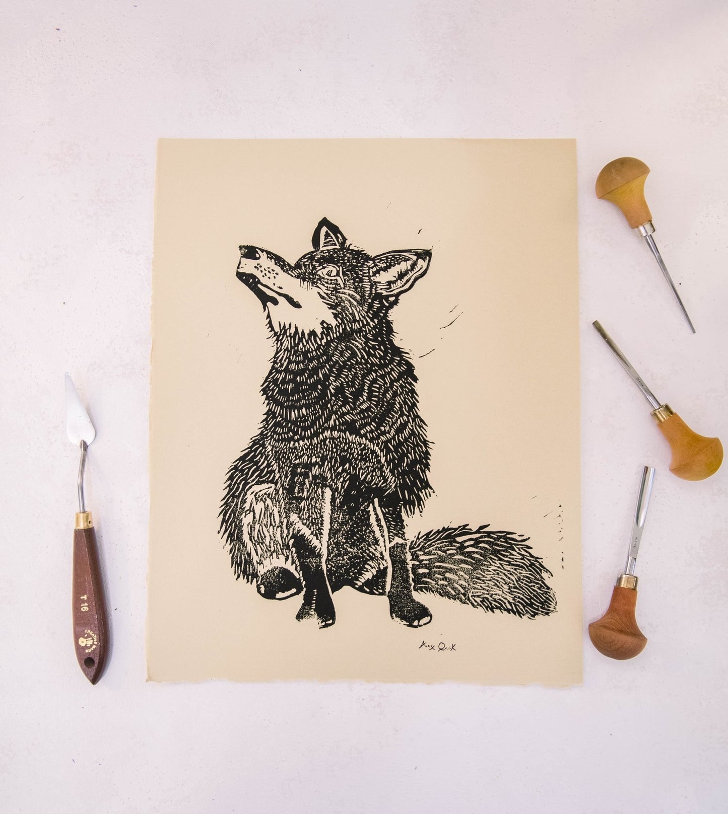 Woodland Block Prints (11” x 14”)