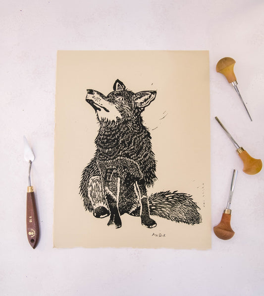 Woodland Block Prints by Works of a Quirk (11” x 14”)